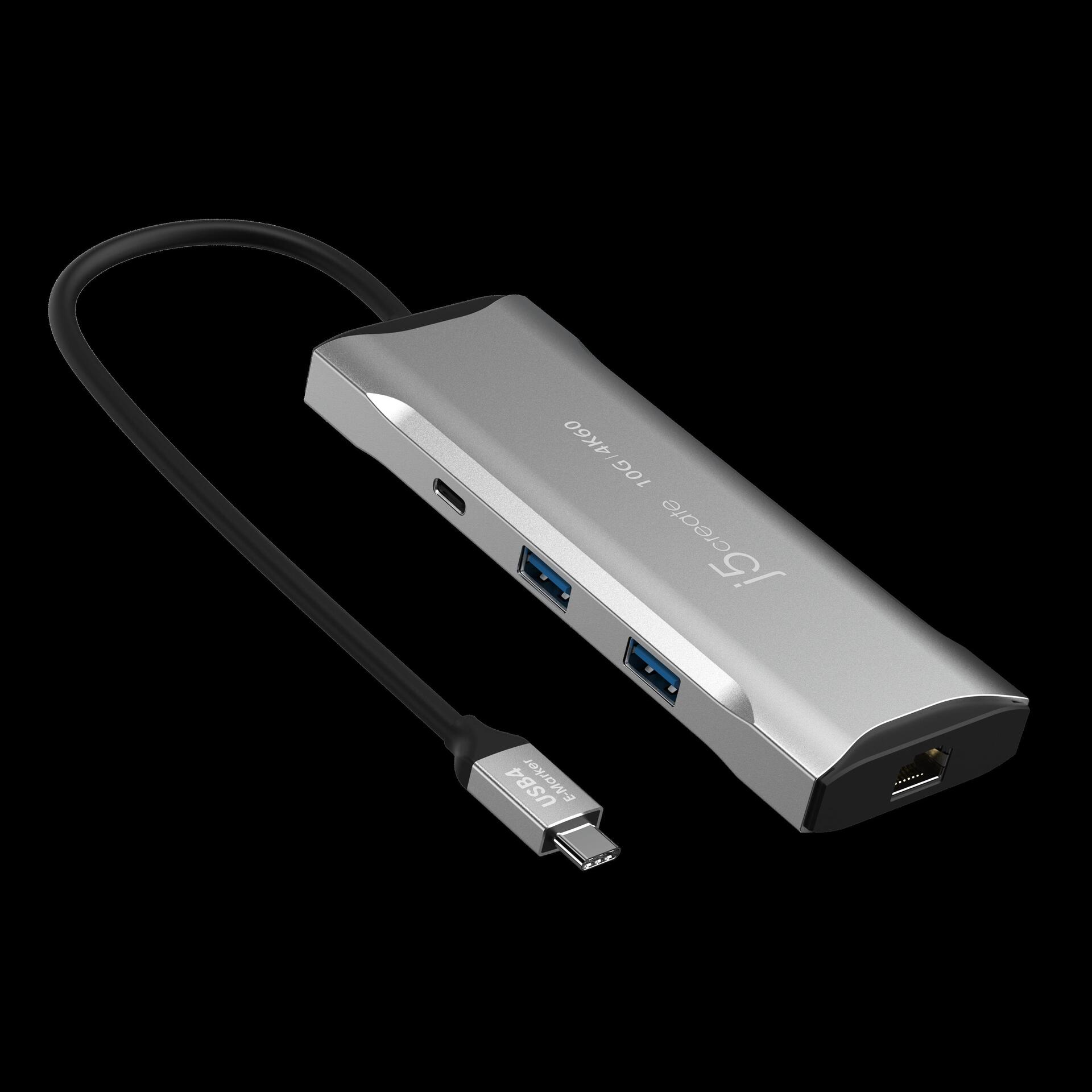 j5create JCD393-N 4K60 Elite USB-C 10 Gbps Mini-Dock Space Grey