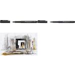 FABER-CASTELL Tuschestift PITT artist pen, schwarz mit pigmentierter Zeichentusche, hoch lichtbeständig, - 1 Stück (167799)