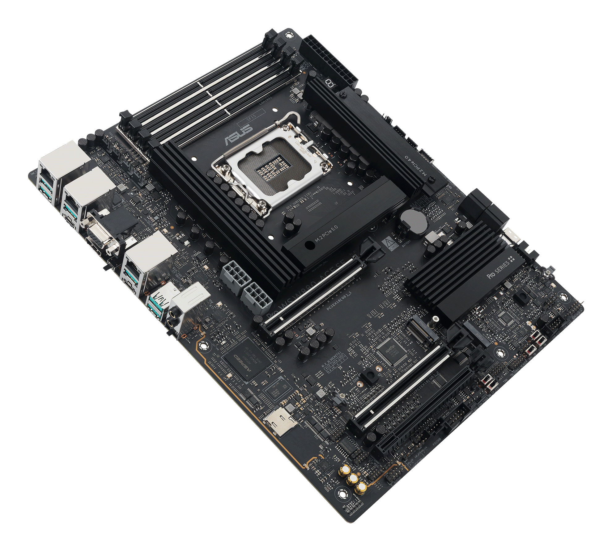 ASUS Pro WS W880-ACE SE ATX LGA1851 W880 DDR5 256 GB RAM Grau