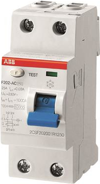 ABB 2CSF202101R3400. Schutzschaltertyp: Residual-current device, Produktfarbe: Mehrfarbig, Material: Metall, Kunststoff. Gewicht: 200 g (2CSF202101R3400)