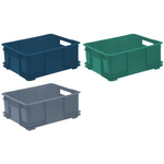 keeeper Aufbewahrungsbox Euro-Box XL "bruno eco", blau Farbe: eco-blue, 28 Liter, aus 100% Recyclingkunststoff, - 1 Stück (1545367900000)