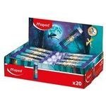 Maped Kunststoff-Radierer DRAGON, 20er Display im Lippenstiftformat, Radierer über Drehsystem heraus - 20 Stück (152025)