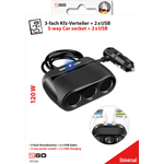 2GO 797256 Ladegerät für Mobilgeräte Schwarz Auto (797256)