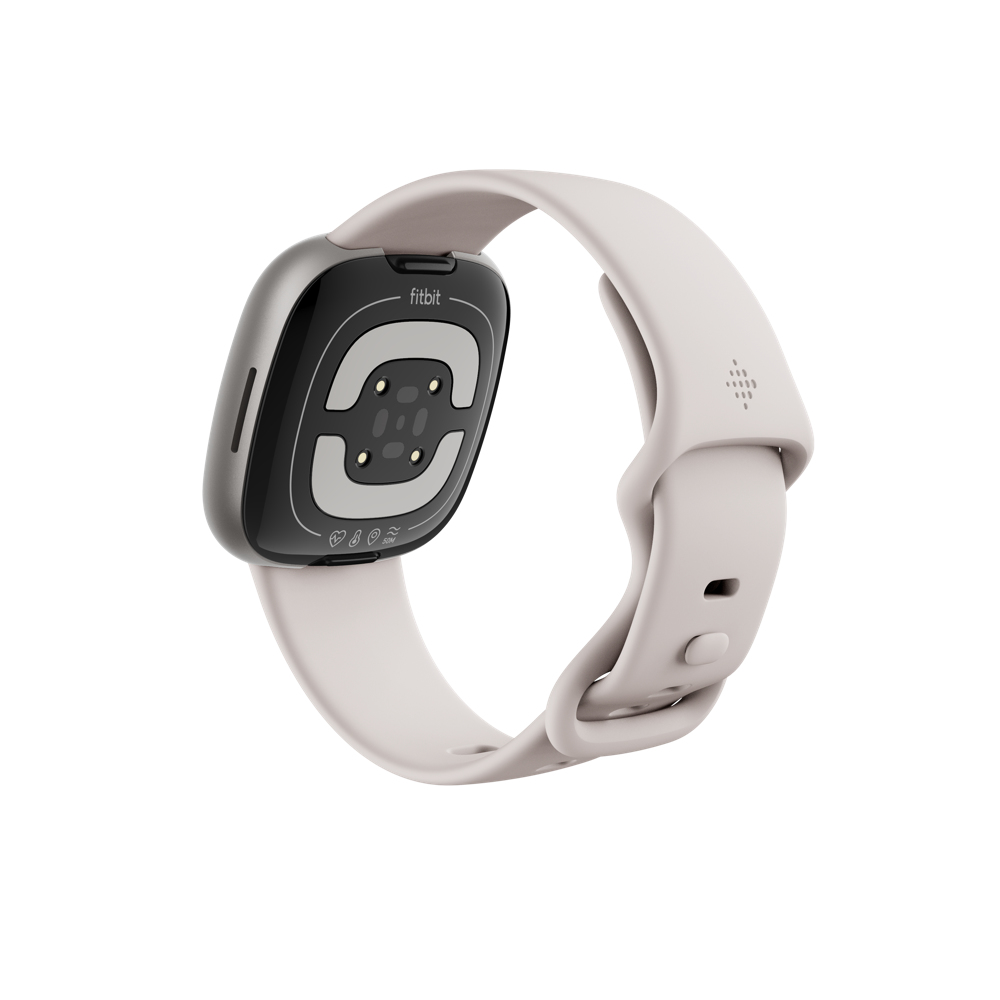 Fitbit Sense 2 Aluminium Smartwatch GPS Bluetooth NFC Lunar White
