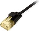 Equip Patchkabel Cat6A Slim U/UTP 2xRJ45 schwarz LSZH Polybeutel (626905)