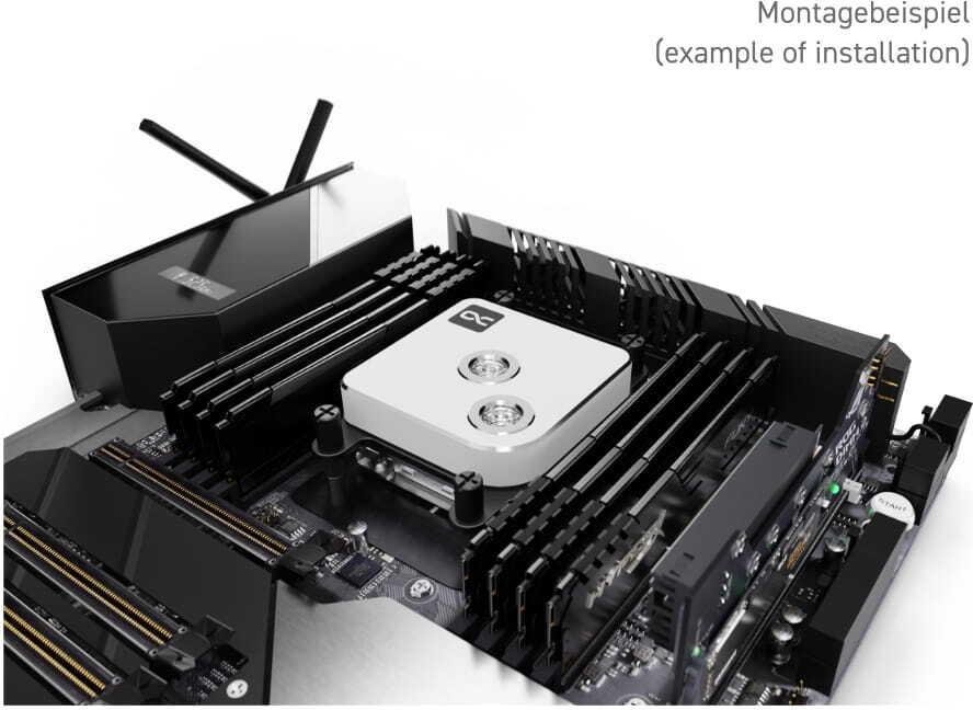 Alphacool Core 1 CPU-Wasserblock 1/4" Weiß
