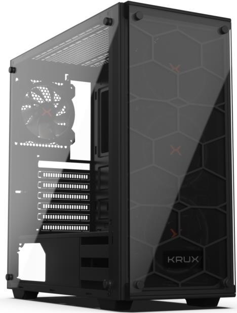 KRUX Leda KRX0007 Gehäuse (ATX, Extended ATX, Mini ATX, Mini ITX; schwarz) (KRX0007)