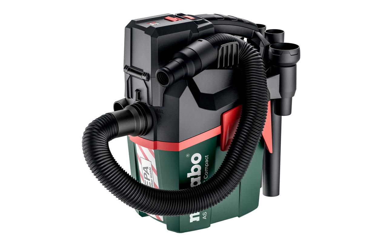 Metabo AS 18 HEPA PC Compact 6 l Akku-Nass-/Trockensauger Solo Schwarz