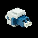 Logilink Keystone Modular Verbinder LC-Duplex Single bl/weiß (NK0030)