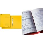 LEITZ Spiralhefter, DIN A4, Colorspankarton, orange 320 g-qm, mit Spiralmechanik 80 mm, mit Beschriftungslinien, - 25 Stück (3040-00-45)