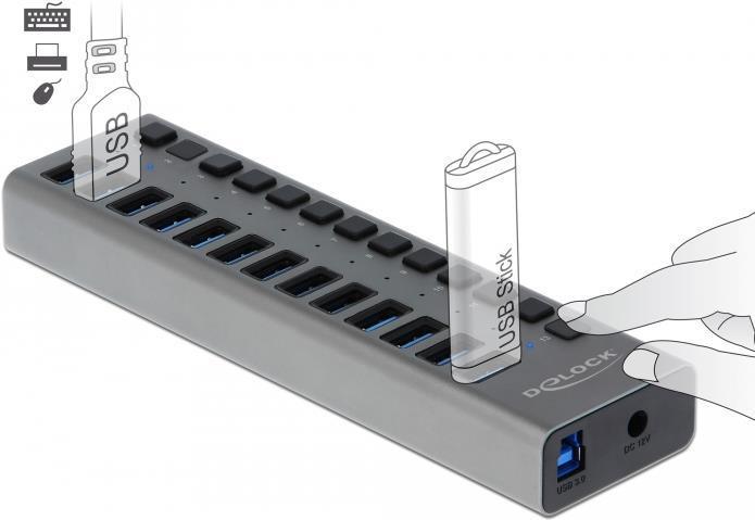 Delock Hub 13 x SuperSpeed USB3.0 (63738)