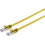 S/CONN RJ45 Flachkabel m.Cat.7 Rohkabel slim 1m gelb (75511-SLY)