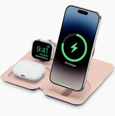 Nimble Fold 3-in-1 Wireless Charger Qi2 15W faltbar MagSafe für iPhone Watch AirPods