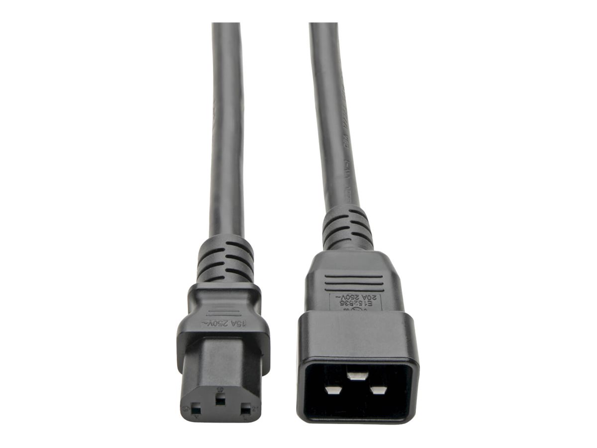 Tripp Lite Eaton Tripp Lite Series Stromkabel C20 zu C13 Heavy-Duty 15 A 100-250 V 14 AWG 2,1 m Schwarz