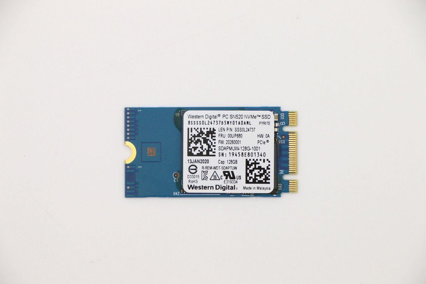 Lenovo SSD M.2 PCIe NVMe FRU SSD (00UP680)