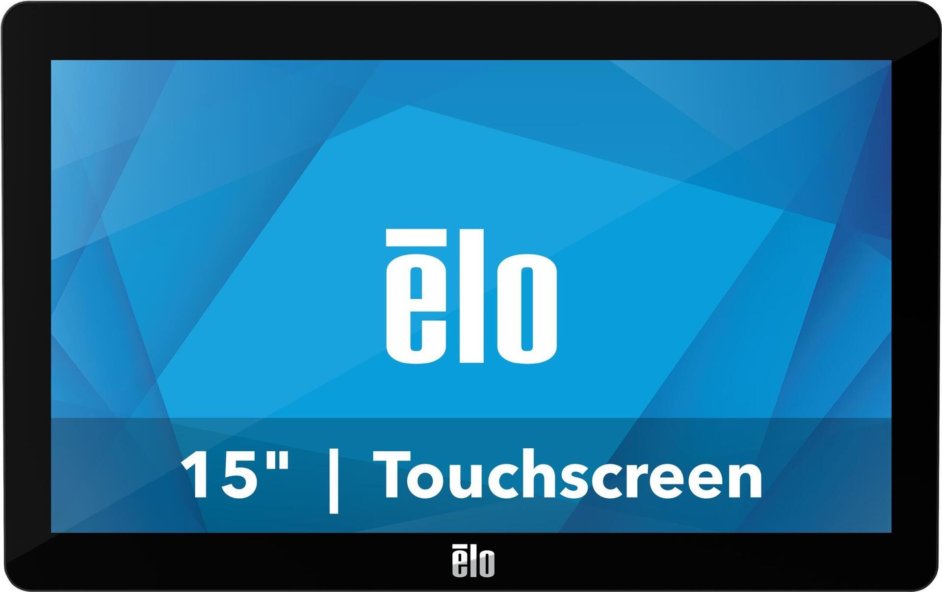 ELO 1502LM 15.6" wide LCD Medical Grade Monitor, Full HD, Projected Capacitive 10-touch, USB Controller, Anti-glare, Zero-bezel, No stand, USB-C, HDMI and VGA Inputs, Black, Worldwide (E967064)