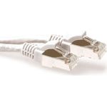 ACT White 0.5 meter LSZH SFTP CAT6A patch cable snagless with RJ45 connectors CAT6A S/FTP LSZH SNG WH 0.50M (FB7300)