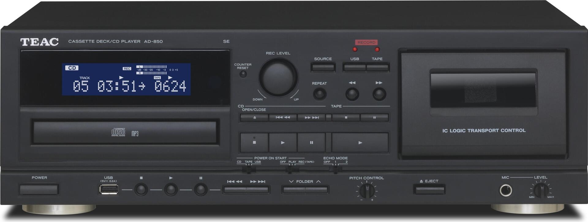 TEAC AD-850-SE/B CD-Player Persönlicher CD-Player Schwarz (251701)