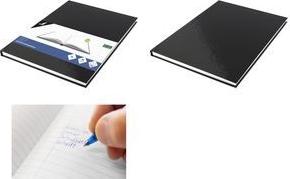 kangaro Notizbuch, DIN A4, 80 Blatt, liniert, schwarz Hardcover-Einband, 80 g/qm Papier, weiß - 1 Stück (K-5520)