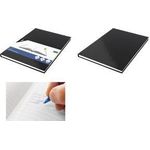 kangaro Notizbuch, DIN A4, 80 Blatt, liniert, schwarz Hardcover-Einband, 80 g/qm Papier, weiß - 1 Stück (K-5520)