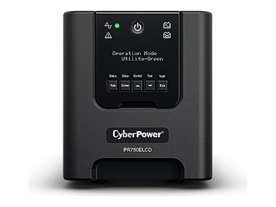CyberPower Professional Tower Series PR750ELCD USV Line-Interactive 750 VA 675 W Reine Sinuswelle Schwarz
