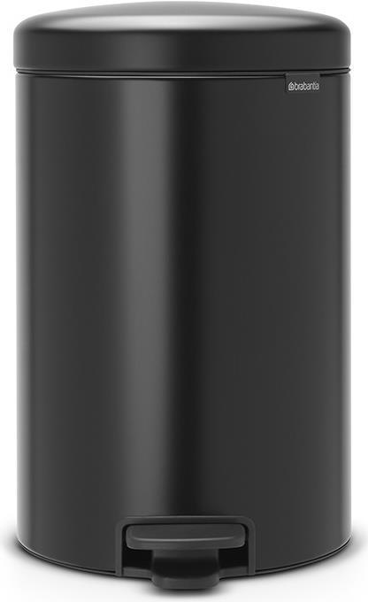 Brabantia 114106 Mülleimer 20 l Rund Schwarz (11 41 06)