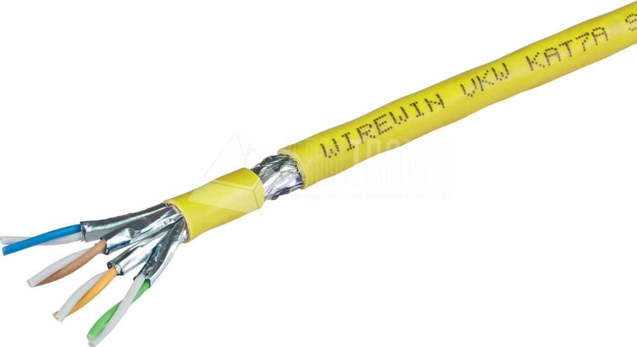 Wirewin VKW SFTP K7A LSOH3 1000SX Netzwerkkabel Gelb 1000 mCat.7a Rohkabel S/FTP (S-STP) (VKW SFTP K7A LSOH3 1000SX)