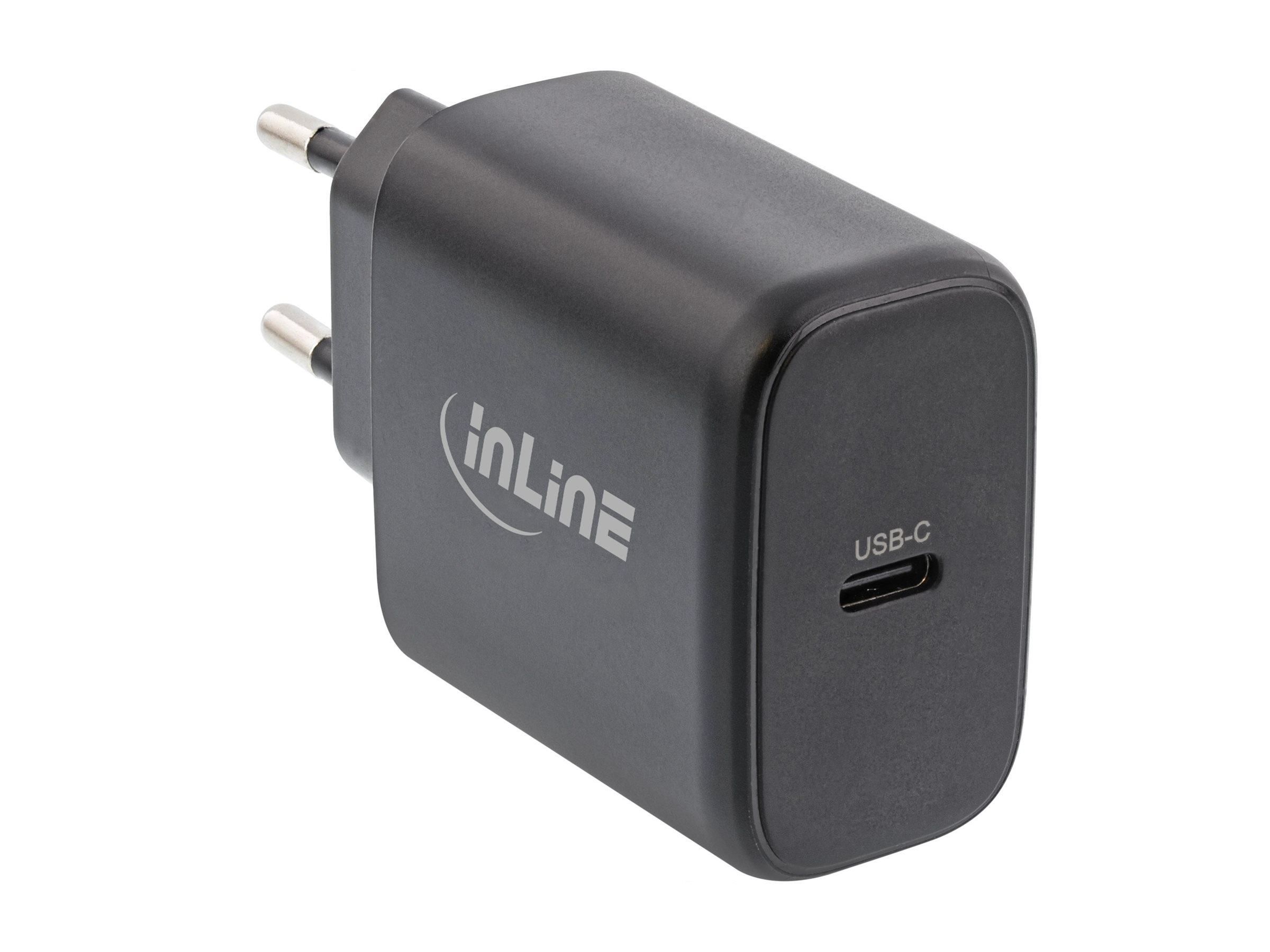InLine USB-C Netzteil GaN Ladegerät 65W Power Delivery Schwarz