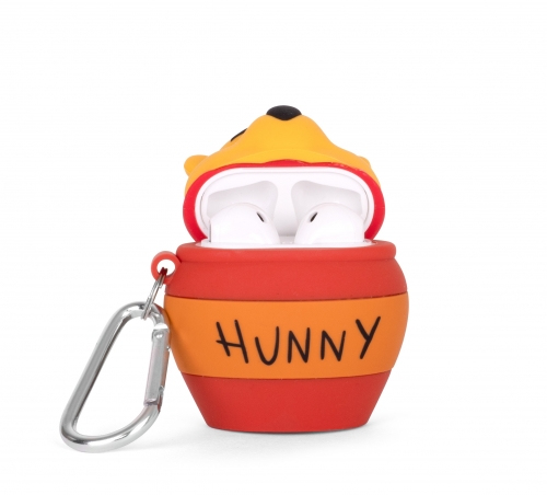 ThumbsUp! PowerSquad AirPods Case Pooh 3D-Silikon Schwarz, Rot, Gelb