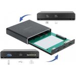 Delock External Enclosure for 2.5" SATA HDD / SSD with additional USB Type-C and Type-A Port and SD Slot (42618)