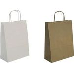 agipa Geschenktüte (B)240 mm x (H)310 mm, weiß Papier-Tragetasche, aus Kraftpapier, mit Tragekordel, außen - 1 Stück (101649)