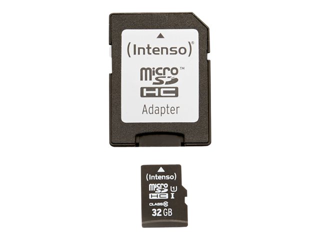 Intenso Premium 32 GB microSDHC UHS-I Class 10 Speicherkarte Schwarz