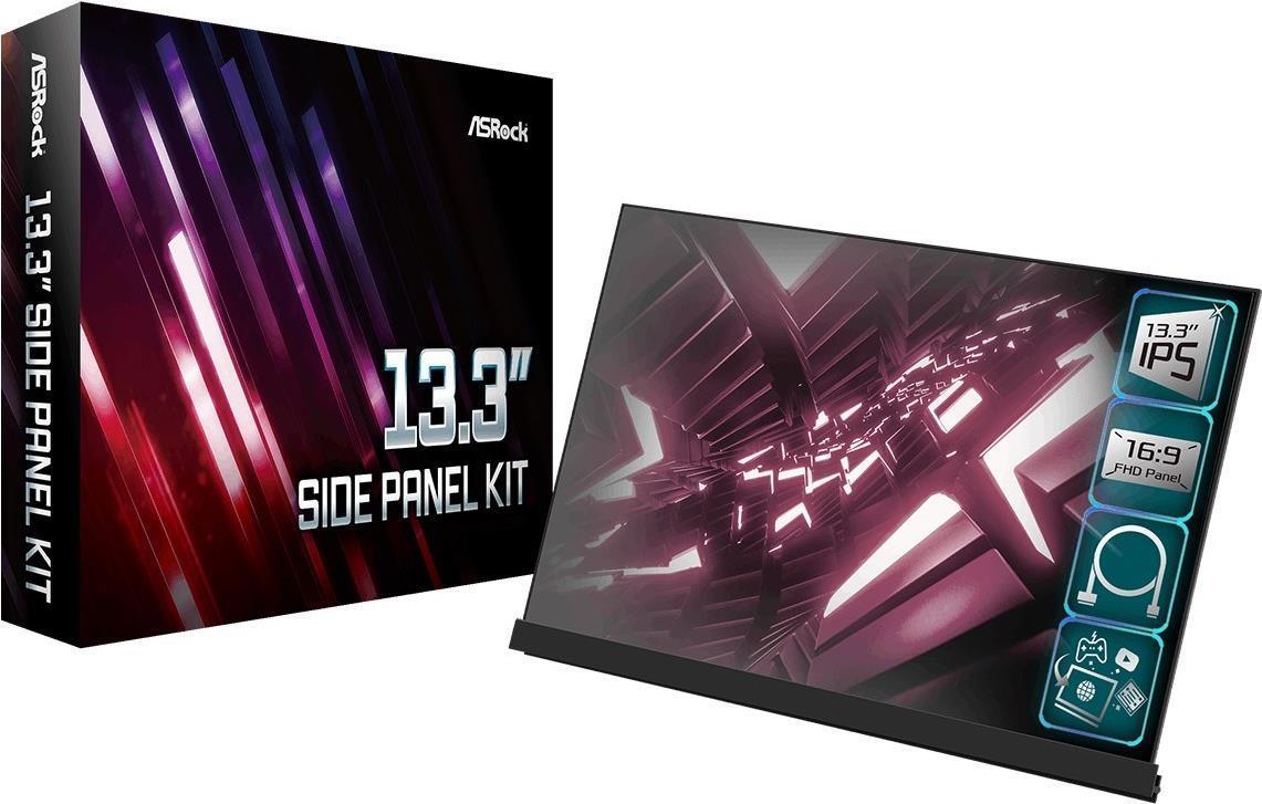 Asrock 33,00cm (13")3(33,8cm) Side Panel Kit retail (90-MCA100-00UARF) (geöffnet)
