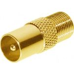 shiverpeaks ®-BASIC-S--IEC-Stecker auf F-Buchse, vergoldet (BS85322-G)