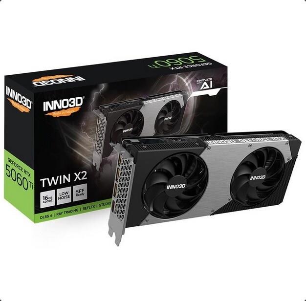 Inno3D RTX5060 Ti Twin X2 GDDR7 HDMI 3xDP - 16.384 MB (N506T2-16D7-191073N)