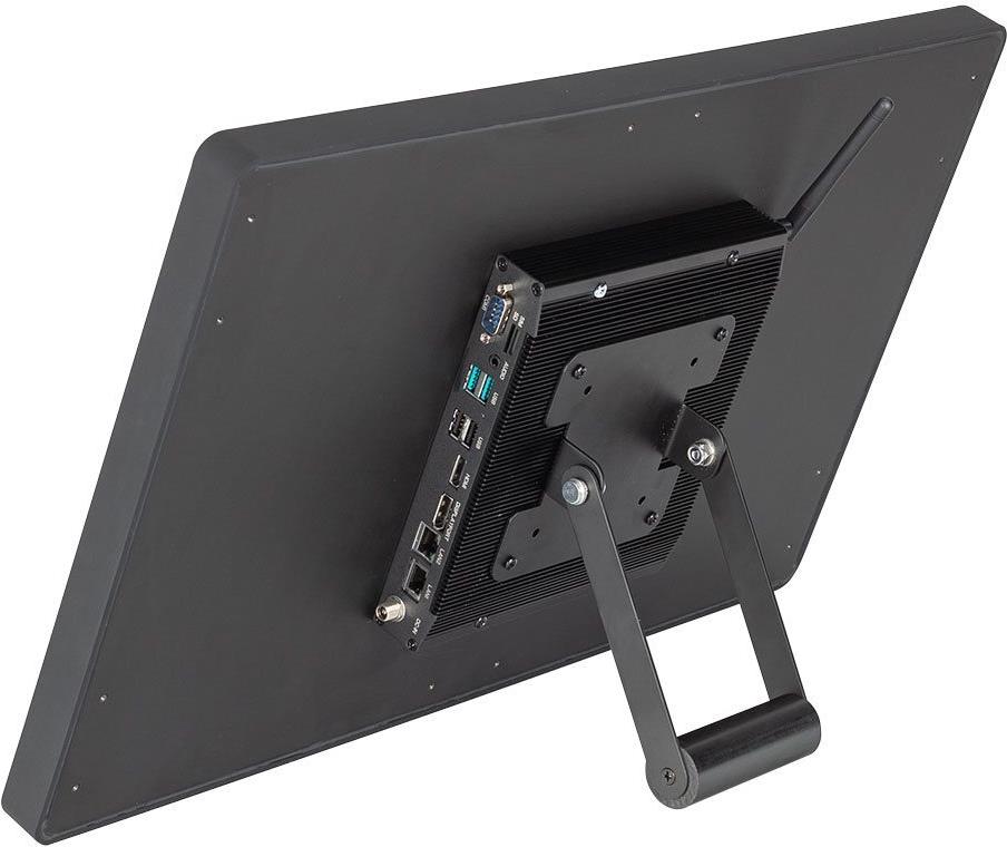 bluechip INDUSTRYline P24KT-1000 All-in-One PC 24" Full HD Intel Atom x6413E 8 GB RAM 120 GB SSD Windows 10 IoT Enterprise Schwarz