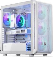 Endorfy Arx 700 ARGB PC-Gehäuse, Midi-Tower, ATX, Tempered Glass - inklusive 4x 140-mm-ARGB-Lüfter, weiß (EY2A017)
