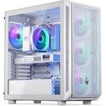 Endorfy Arx 700 ARGB PC-Gehäuse, Midi-Tower, ATX, Tempered Glass - inklusive 4x 140-mm-ARGB-Lüfter, weiß (EY2A017)
