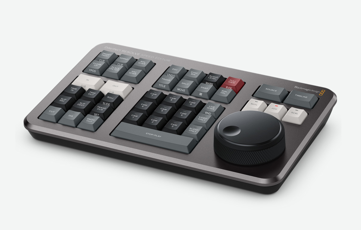 Blackmagic Design DaVinci Resolve Speed Editor Schwarz, Grau