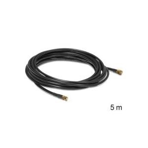 Delock Antennenkabel SMA Stecker > SMA Buchse CFD/RF200 5 m low loss (88444)