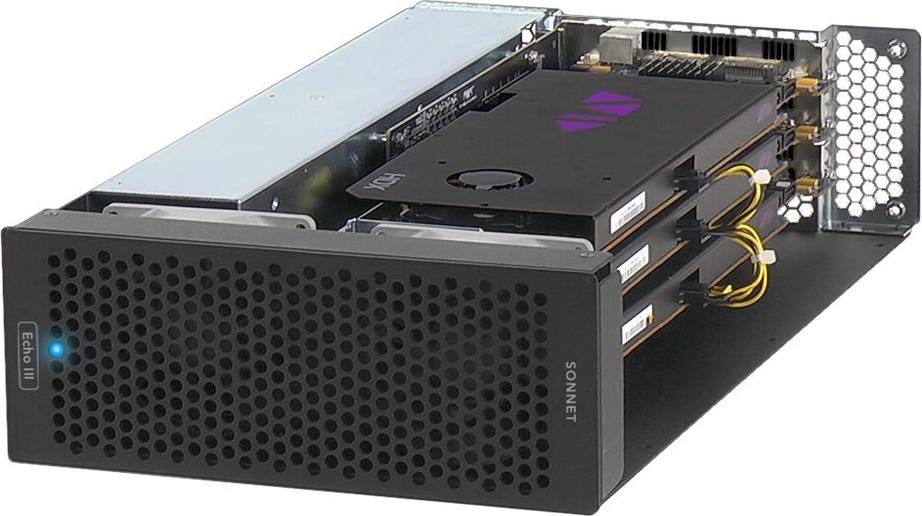 Sonnet Echo III Rackmount Thunderbolt 3 PCIe Erweiterungsgehäuse 3 Slots Silber