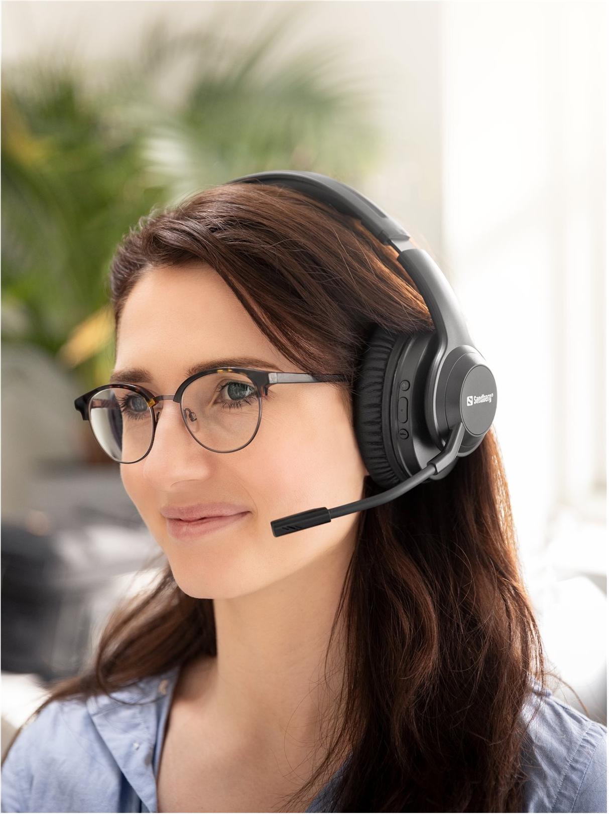 Sandberg Pro Headset Bluetooth ANC Schwarz