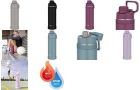 THERMOS Isolier-Trinkflasche Ultralight Max, 1,0 l, turmalin Farbe: tourmaline, doppelwandiger Edelstahl, mit - 1 Stück (4135.348.100)