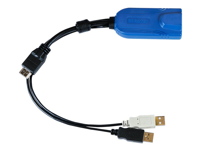 Raritan Dominion KX II Computer Interface Module KVM-Extender HDMI USB RJ-45 Mehrfarbig, Schwarz