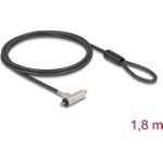 Navilock Laptop Schloss mit Schlüssel für HP Nano Slot 1.80 m schwarz (20678)