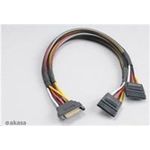 Akasa SATA Strom-Y-Kabel - 30cm, 2er Pack (AK-CBPW05-KT02)