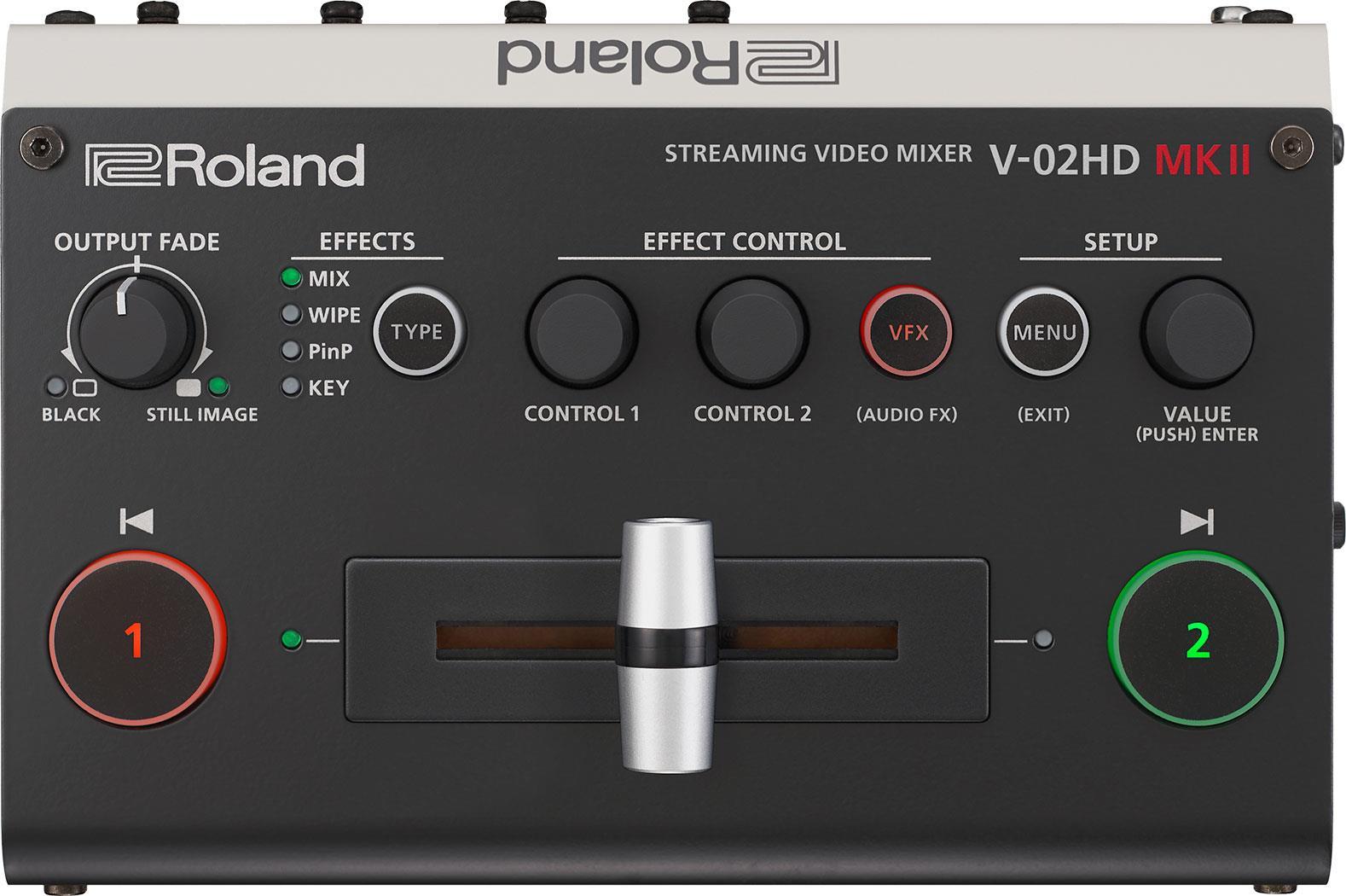 ROLAND V-02HD MK2 - Micro Video Streaming Switcher mit USB-C Ausgang (424321A38)