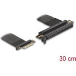 Delock Riser Karte PCI Express 3.0 x4 Stecker zu x16 Slot mit Kabel 30 cm (81498)