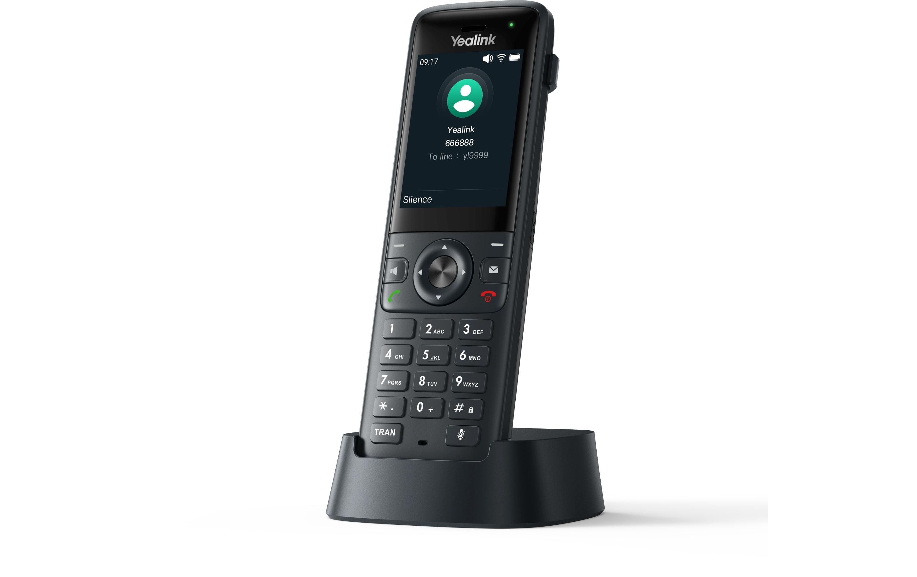 Yealink AX83H Schnurloses VoIP-Telefon Schwarz