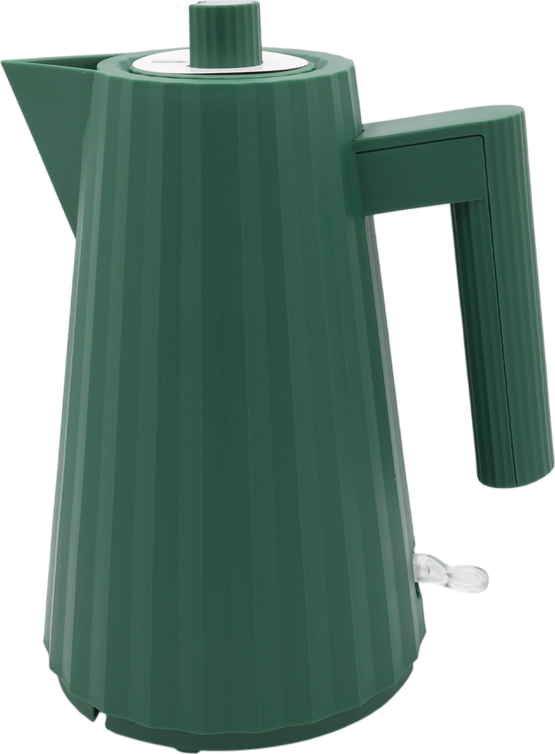 Alessi Plissé, elektrischer Wasserkocher 1l, grün (MDL06/1 GR)
